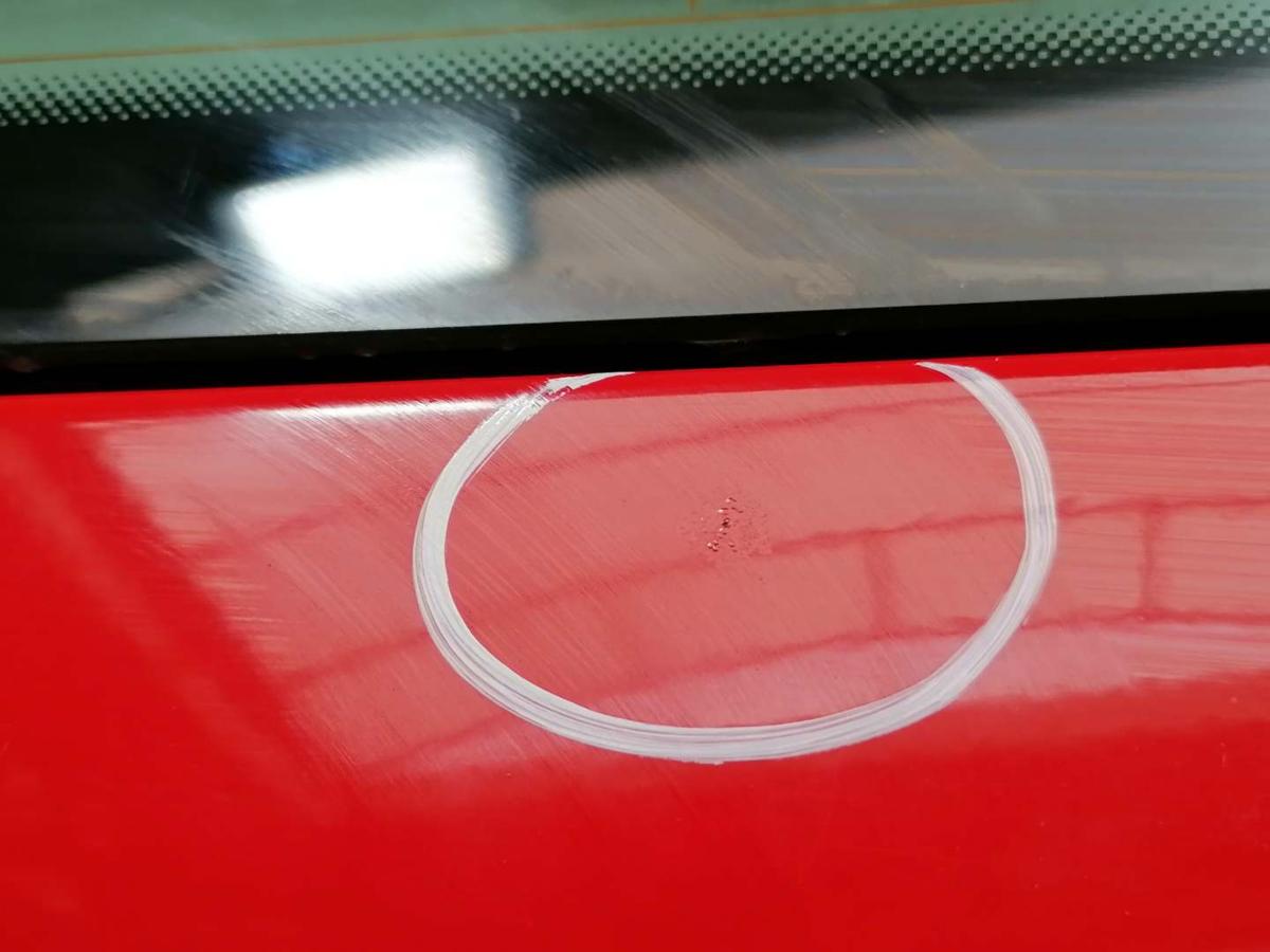 VW Golf V original Heckklappe mit Scheibe LY3D Tornadorot Fließheck BJ04